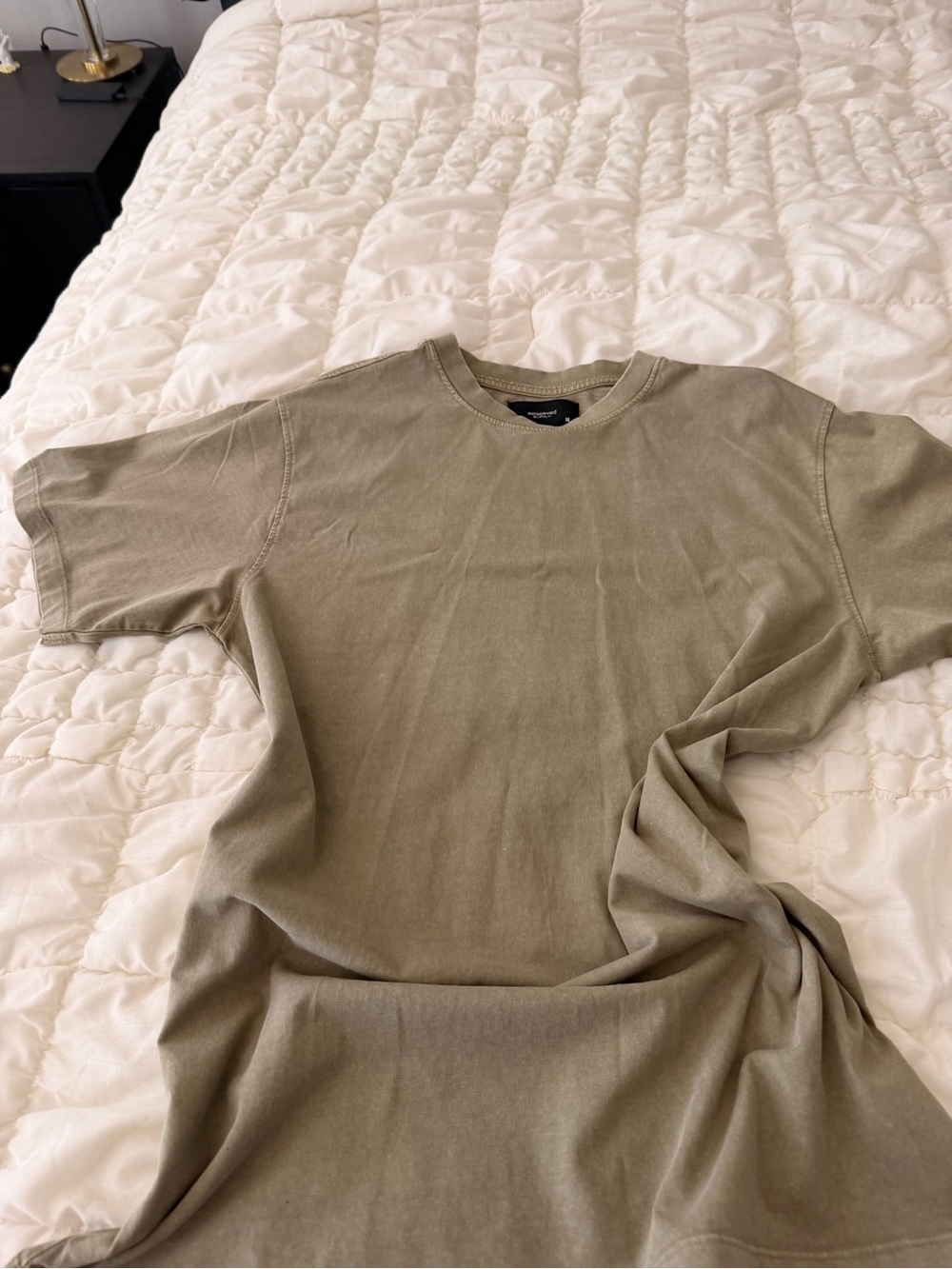Reserved Olive Green Short Sleeve Crewneck Tee